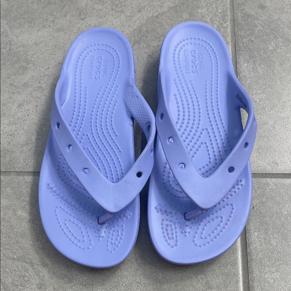 CROCS Light Purple Flip Flops